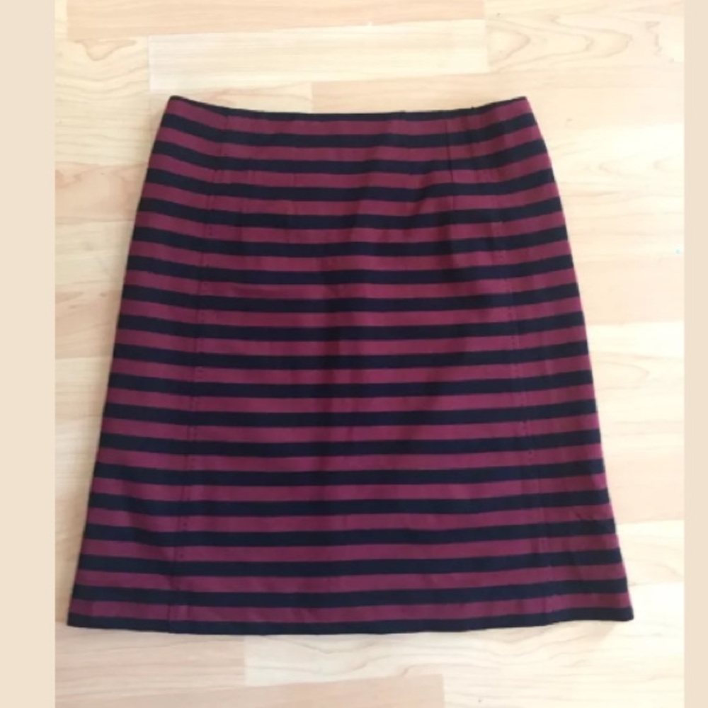 Banana Republic ponte striped skirt Sz 4
